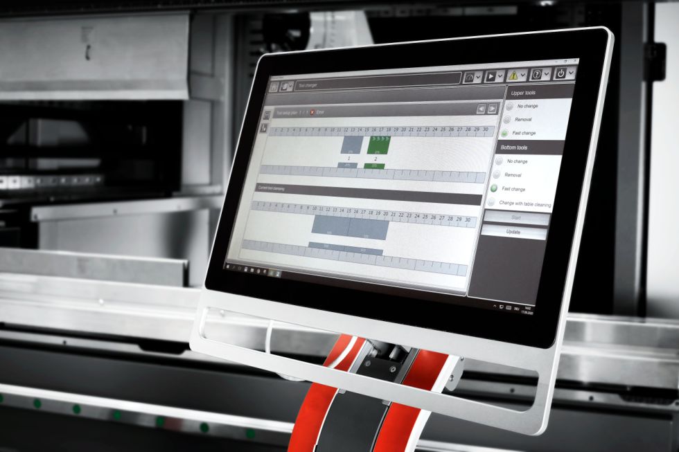 Modular Tool Changer Press brake automatic tool change Bystronic